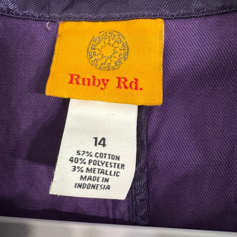 Ruby Rd size 14 Purple Women's Jacket - Picture 3 of 10